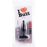 Plug Slim M I Love Butt – prémium anális kiegészítő, fekete