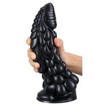 Phen Dildo S – prémium fekete szilikon 15 cm-es vibrátor