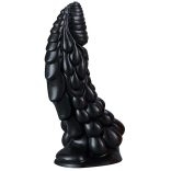 Phen Dildo S – prémium fekete szilikon 15 cm-es vibrátor