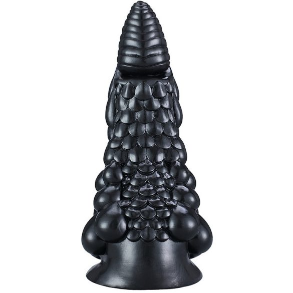 Phen Dildo S – prémium fekete szilikon 15 cm-es vibrátor