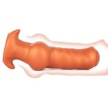 Plug Dogsit XS – kis méretű prémium anális kiegészítő, narancs