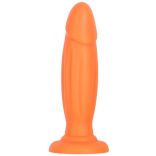 KAR HOT – 19 cm-es, érzéki vibro plug narancssárgában