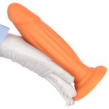 KAR HOT – 19 cm-es, érzéki vibro plug narancssárgában