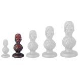 Skullis S Plug – prémium anális dugó piros-fekete színben