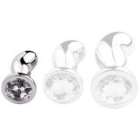 Bijou BEAN SILVER – prémium anális kiegészítő, S méret