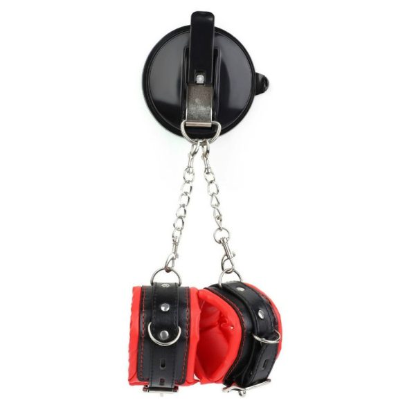 Strongcup - piros kézi bilincs tapadókoronggal