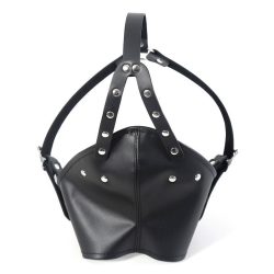 Fekete Gagown maszk – érzéki felnőtt kiegészítő