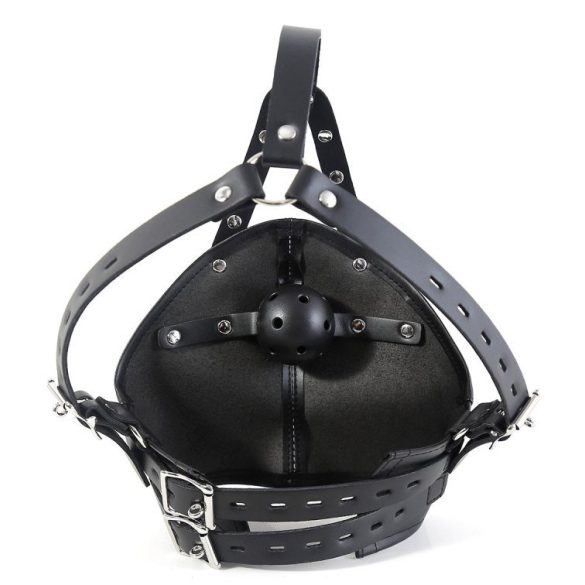 Fekete Gagown maszk – érzéki felnőtt kiegészítő