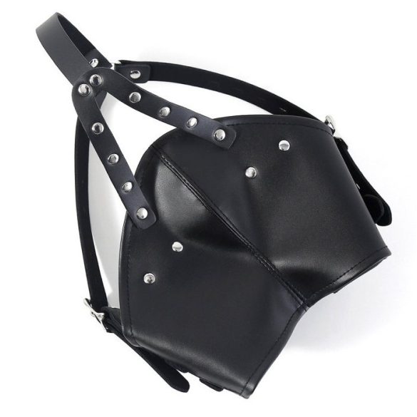 Fekete Gagown maszk – érzéki felnőtt kiegészítő