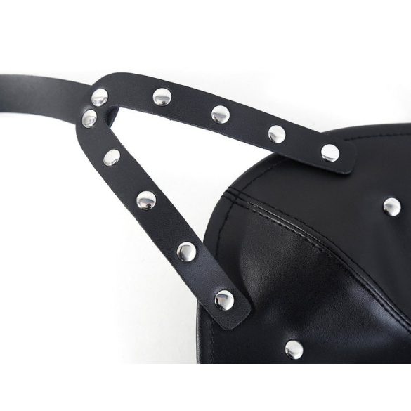 Fekete Gagown maszk – érzéki felnőtt kiegészítő