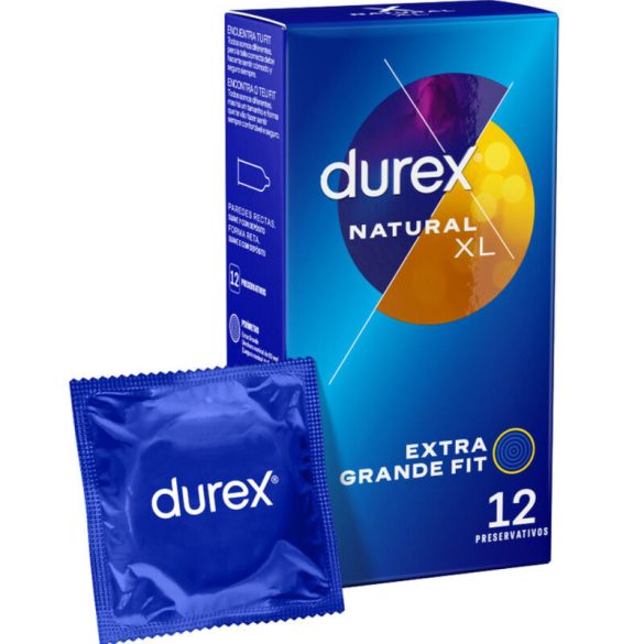 Durex Natural XL – prémium óvszer (12 db)