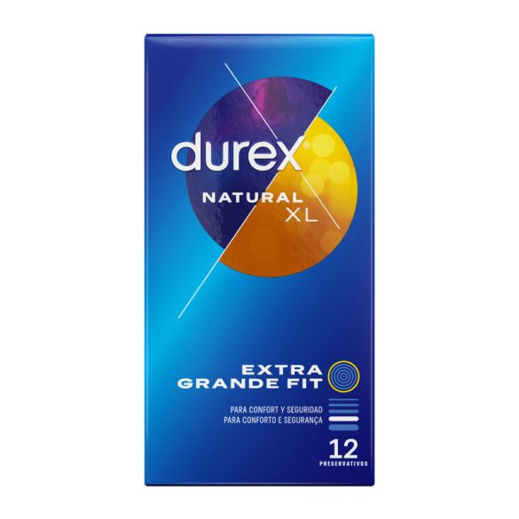 Durex Natural XL – prémium óvszer (12 db)