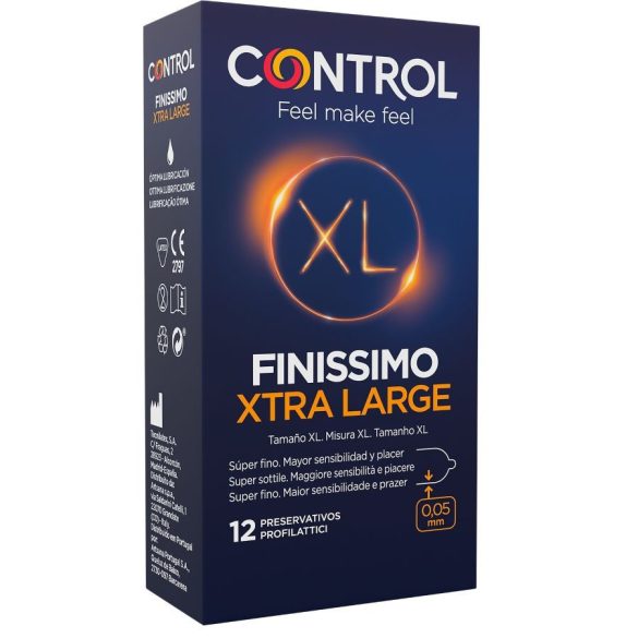 CONTROL Finissimo XL – prémium óvszer 12 db-os kiszerelésben