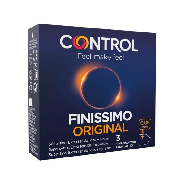 CONTROL Finissimo – ultra vékony óvszer 3 db-os kiszerelés