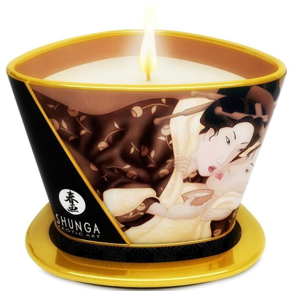 SHUNGA - csokoládé masszázsgyertya 170 ml – érzéki kényeztetés