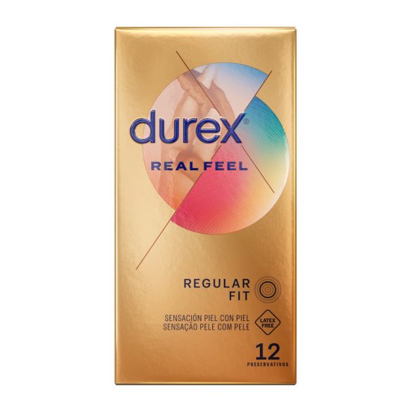 Durex Real Feel – prémium érzéki óvszer 12 darabos kiszerelésben