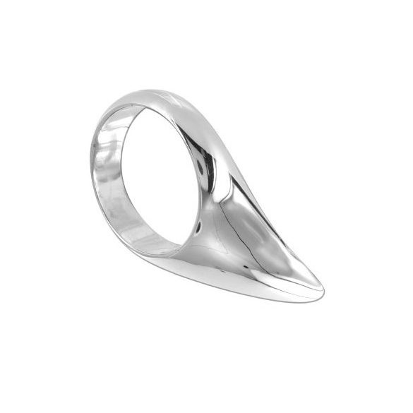 Metal Hard - fém cseppformájú péniszgyűrű 50mm