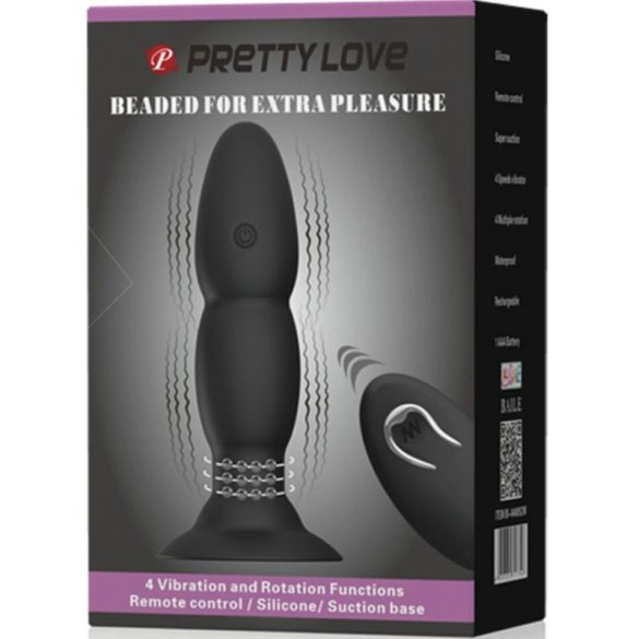PRETTY LOVE – távirányítós forgó vibráló plug