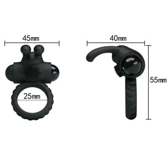 PRETTY LOVE Eudora – vibráló péniszgyűrű stimulálóval