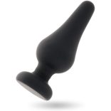 INTENSE – prémium anális dugó fekete szilikon, 13 cm