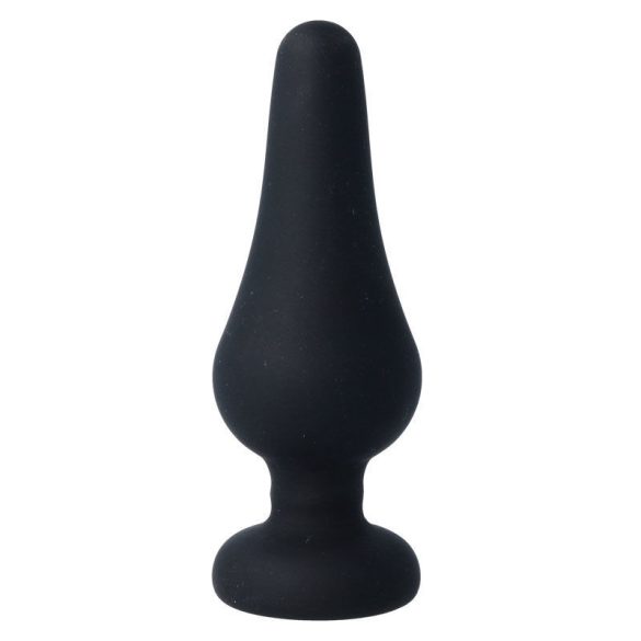 INTENSE – prémium anális dugó fekete szilikon, 13 cm