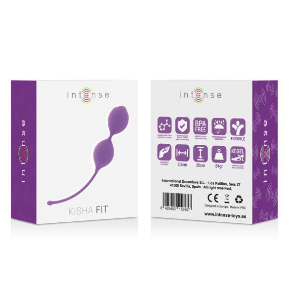 INTENSE Kisha Fit – szilikonos intim Kegel golyó lila