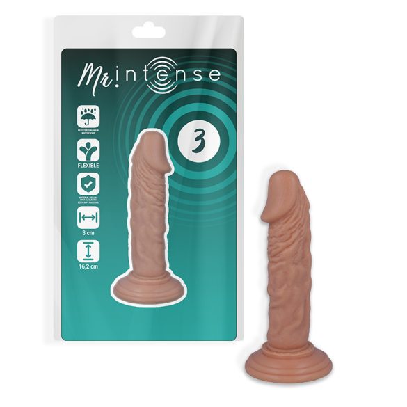 MR INTENSE - 16,2 cm reális pénisz vibrátor