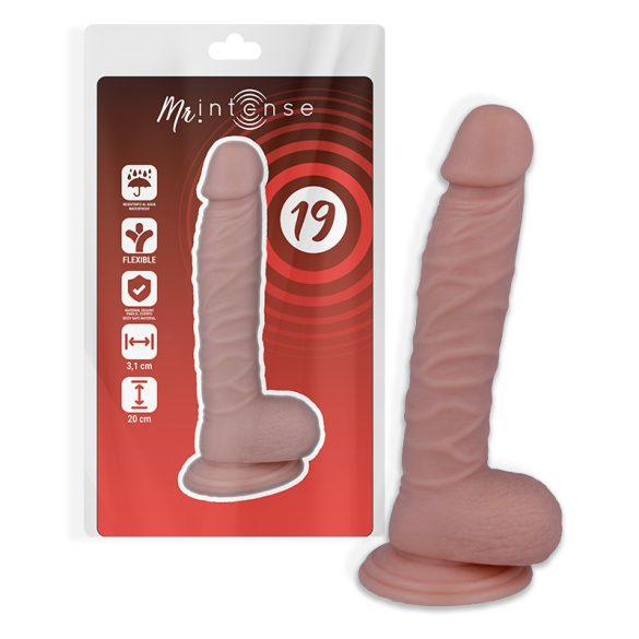 MR INTENSE – 20 cm-es élethű pénisz vibrátor