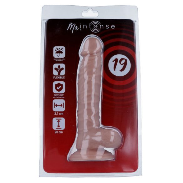 MR INTENSE – 20 cm-es élethű pénisz vibrátor