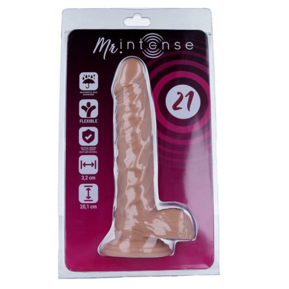 MR INTENSE - 21 cm realistikus pénisz vibrátor