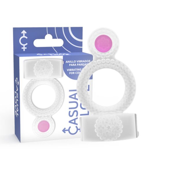 CASUAL LOVE – átlátszó ring vibrátor a kettős örömért