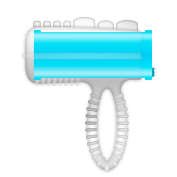 CASUAL LOVE – nyelv vibráló gyűrű kék színben