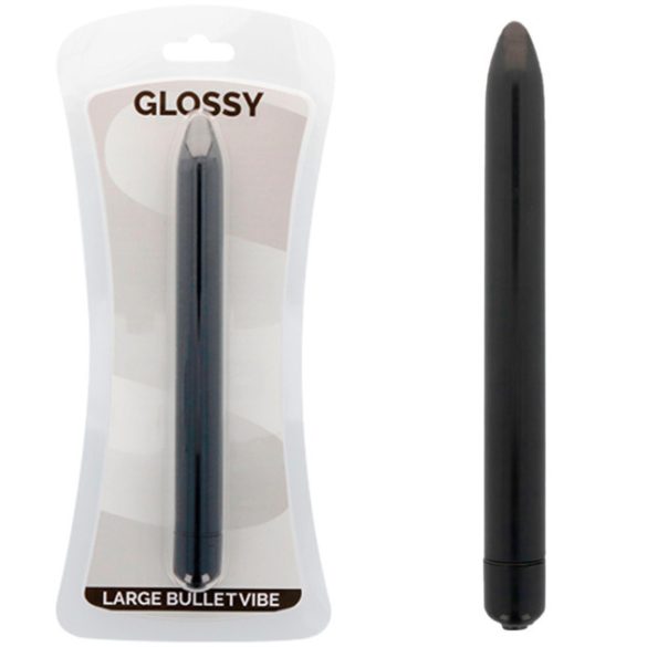 GLOSSY – karcsú, elegáns vibrátor fekete színben