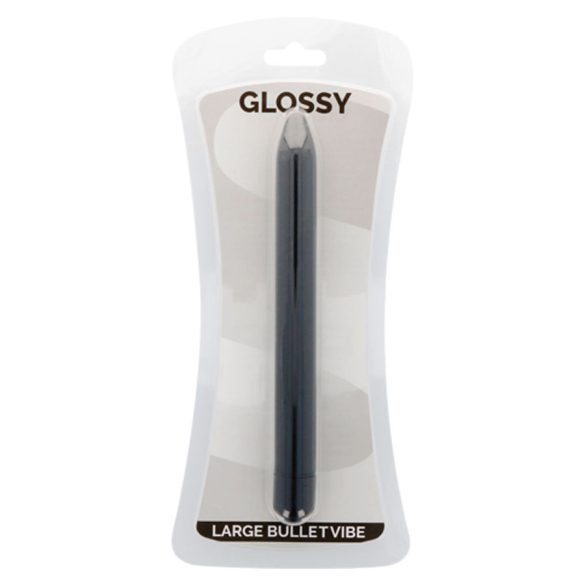 GLOSSY – karcsú, elegáns vibrátor fekete színben