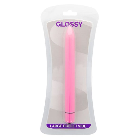 GLOSSY – karcsú vibrátor mély rózsaszínben