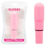 GLOSSY – prémium zseb vibrátor rózsaszínben