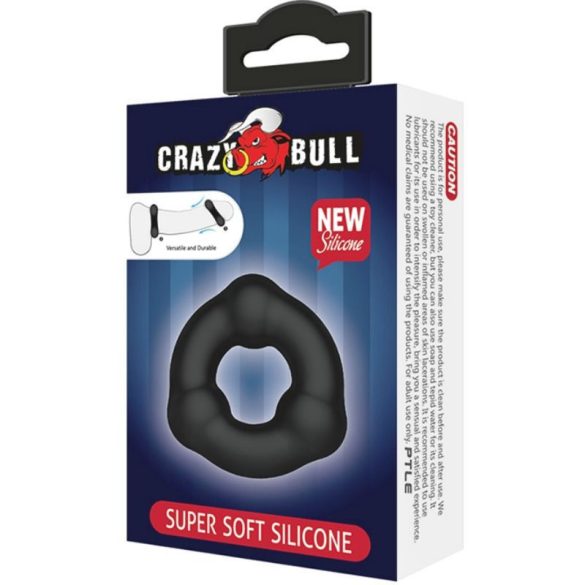 CRAZY BULL – szuper puha szilikon gyűrű csikló izgatóval