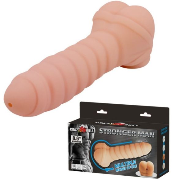 CRAZY BULL – multifunkciós pénisz vibrátor 21,8 cm