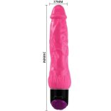 BAILE - élethű lila vibrátor, színes élvezet 24 cm