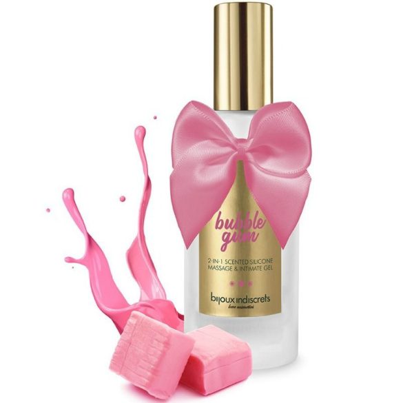 BIJOUX Bubble Gum – 2 az 1-ben eperillatú síkosító 100 ml