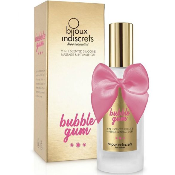 BIJOUX Bubble Gum – 2 az 1-ben eperillatú síkosító 100 ml