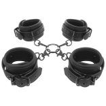 FETISH SUBMISSIVE – bőrkezes kézi-és bokakötöző szett