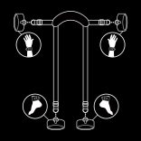 Fetish Submissive – mesteri pozíció 4 neopréne bilincsel