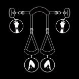 Fetish Submissive – nyitott lábú bilincs prémium neoprénnel