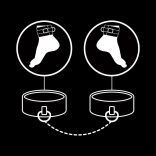 Fetish Submissive – vegán bőr boka bilincsek puha béléssel