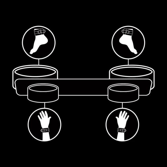 Fetish Submissive – prémium kötöző terpesztő rúd neopréne béléssel