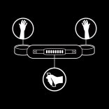 Fetish Submissive – bőr bébi hibrid bilincs kezelővel