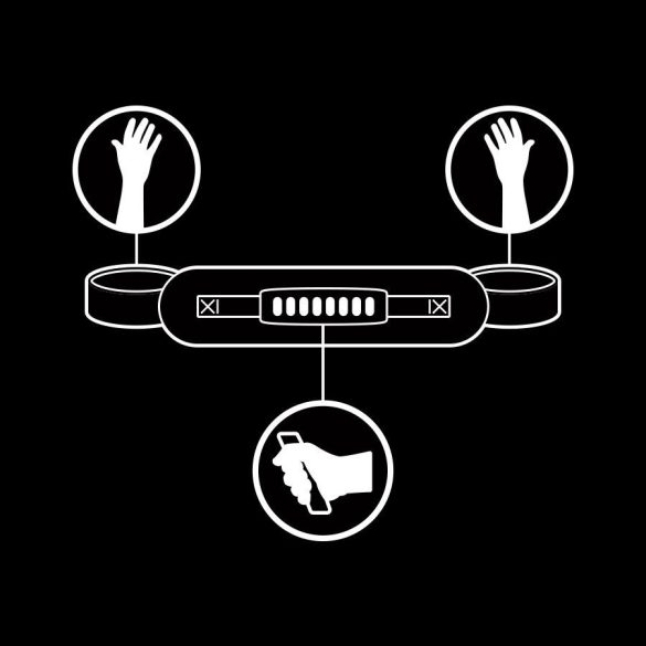 Fetish Submissive – bőr bébi hibrid bilincs kezelővel