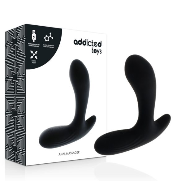 ADDICTED TOYS - vibráló análmasszírozó fekete
