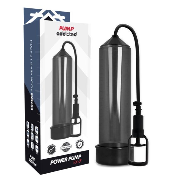 Pump Addicted - RX7 Black – prémium vízálló maszturbátor